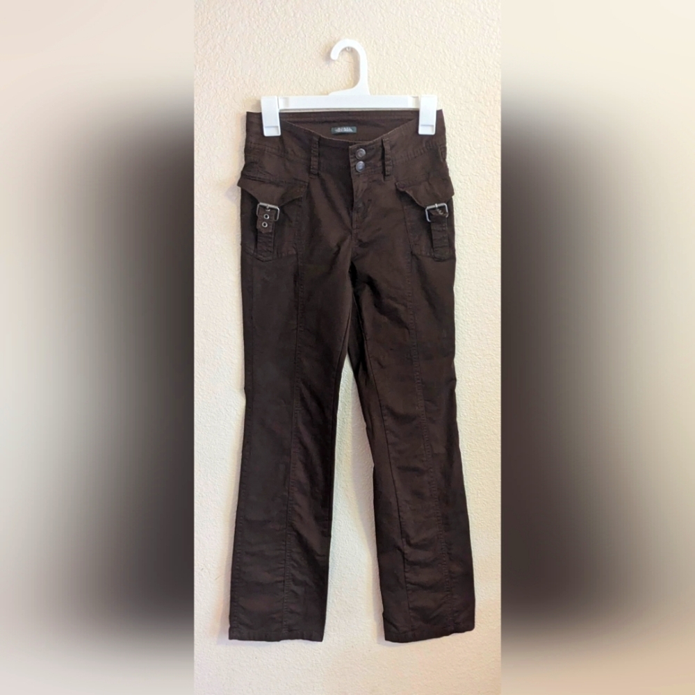Women's brown flared wild fable pants